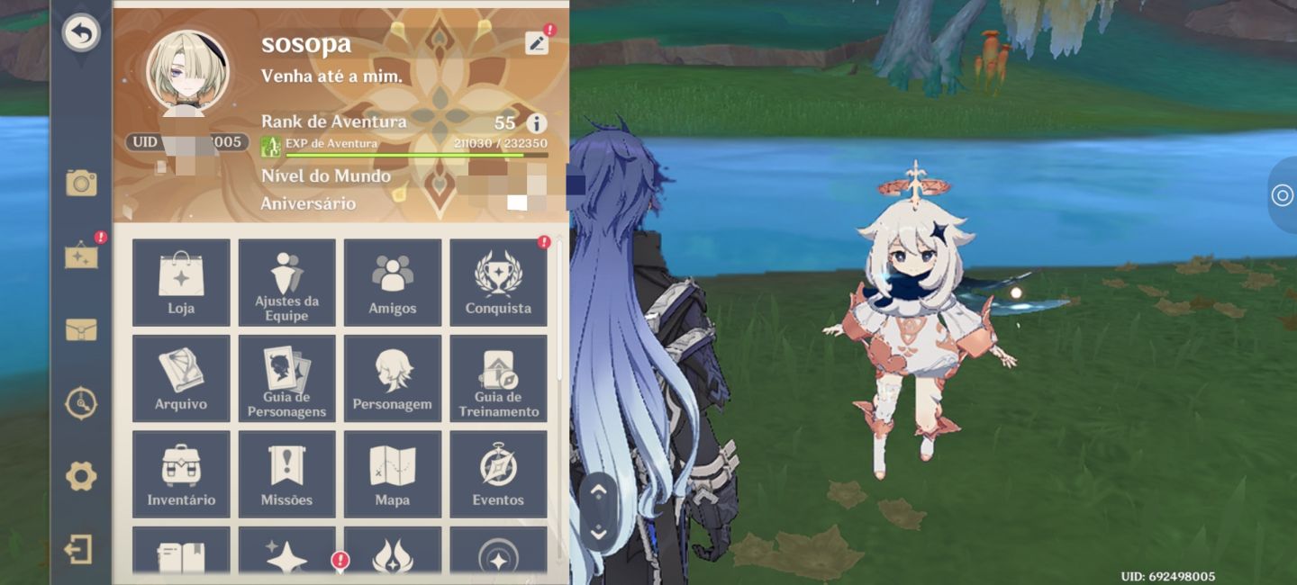 CONTA COMPLETA GENSHIN IMPACT LISTA DE RECURSOS & PERSONAGENS