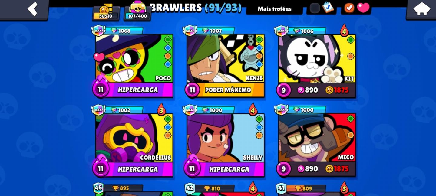 BRAWL STARS - (MELHOR CONTA) 60k