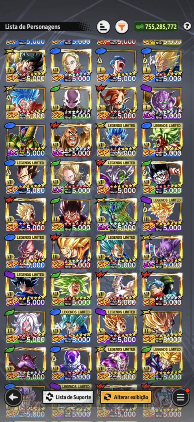 CONTA DB LEGENDS PVP READY - GOGETA/VEGITO/GOKU MUI - 9 ULTRA + 60+ LL