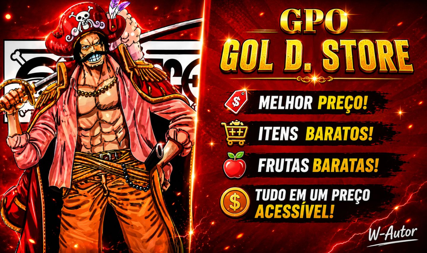 [MAIS BARATO] GPO | GRAND PIECE ONLINE | Gol D. Store