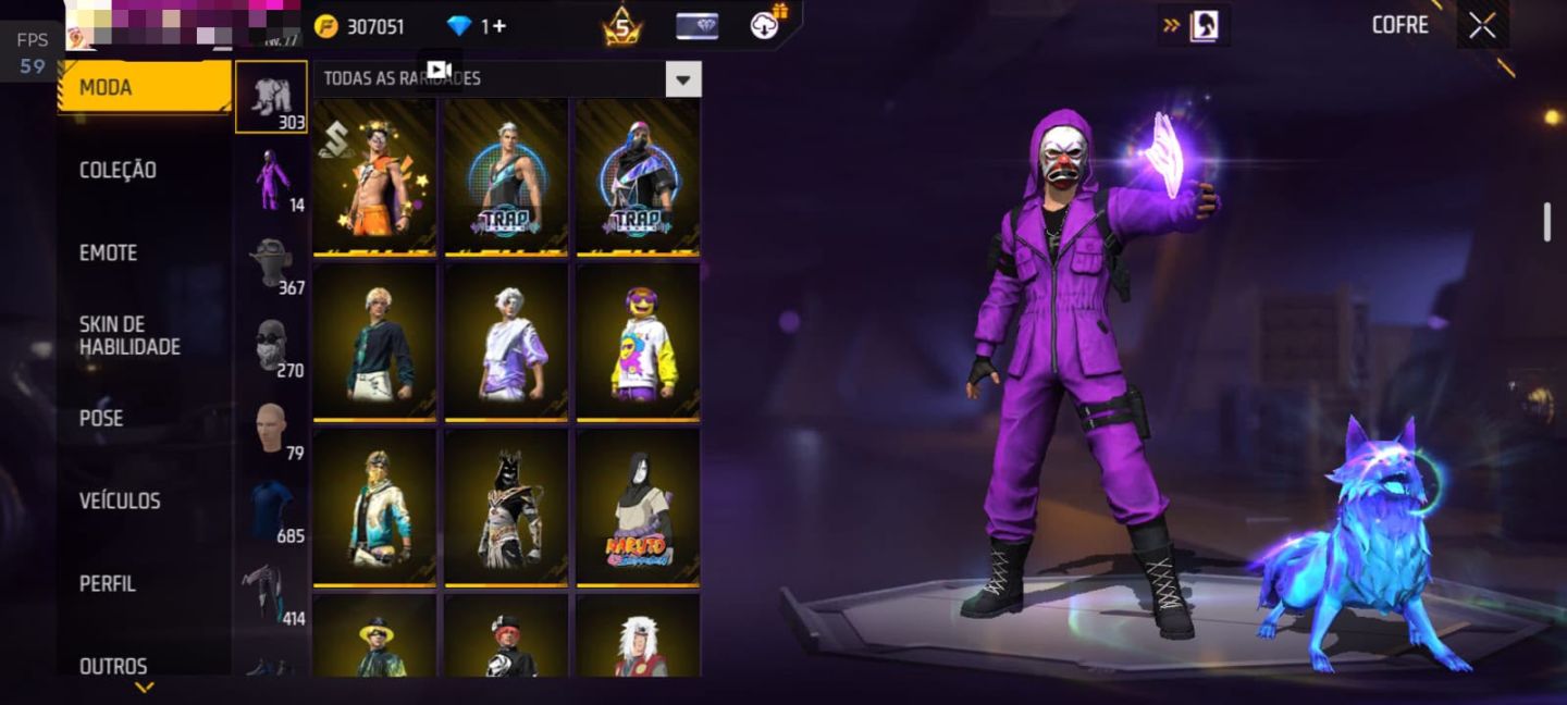 Conta Rara Nível 77