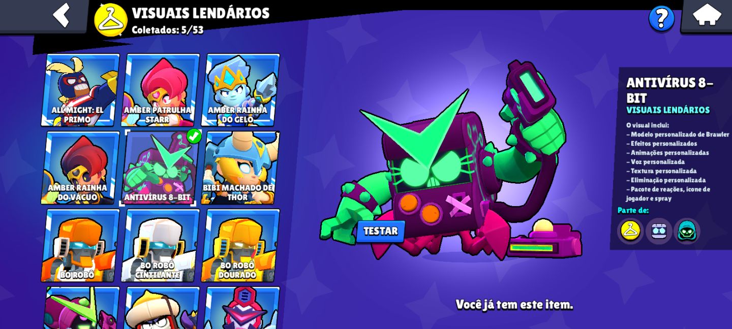 CONTA BRAWL STARS 2019 COM 44K DE TROFÉUS