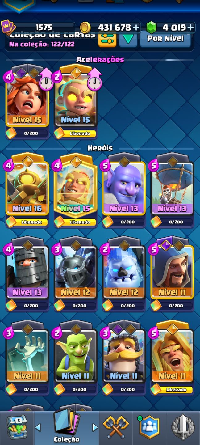 Conta Clash Royale 10k 122/122