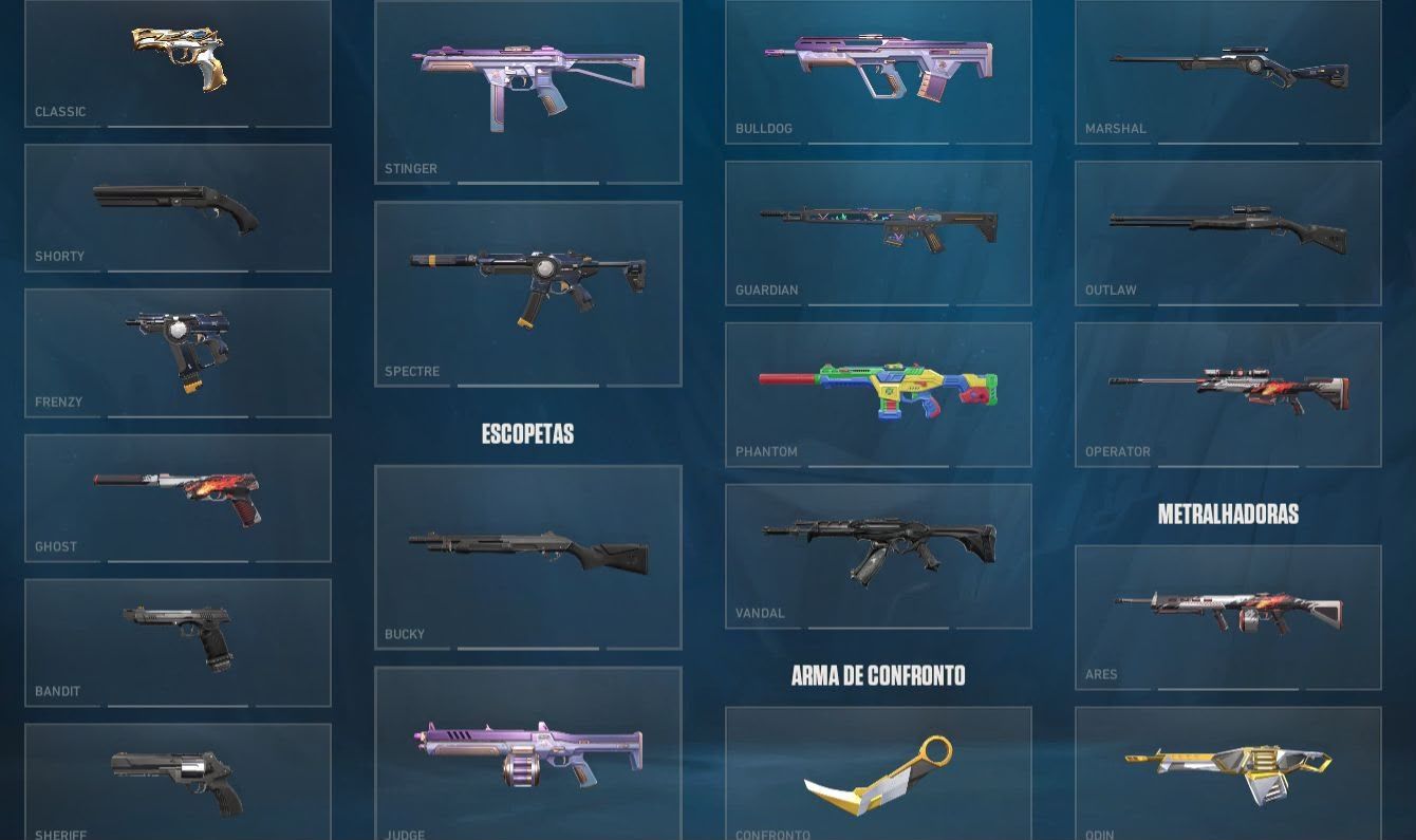 Conta Valorant | Skins de Phantom, Classic e Operator + Faca Sublime
