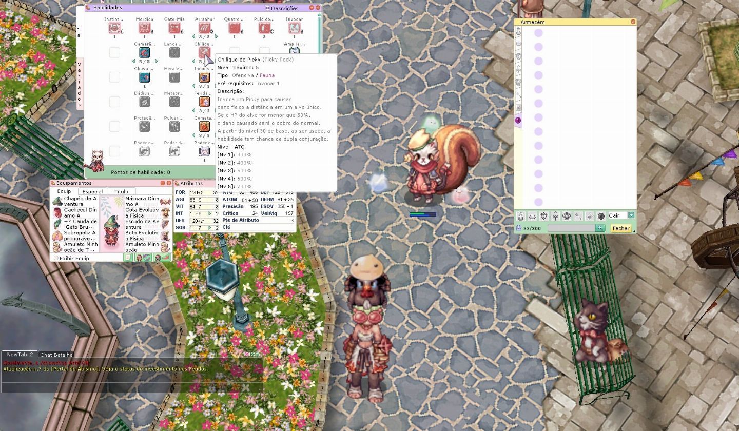 CONTA RAGNAROK LATAM, FREYA, DORAM (GATO) LV 157+CX EVOLUTIVA + FULL CONSUMÍV.