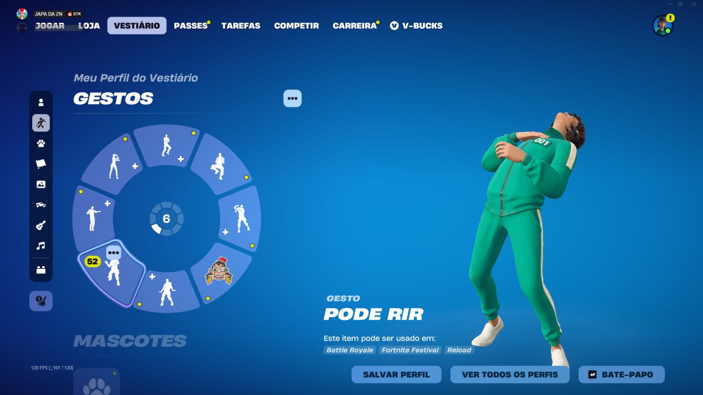 Conta fortnite competitivo, skins cleans, emote raro, picaretas cleans 300+ skin