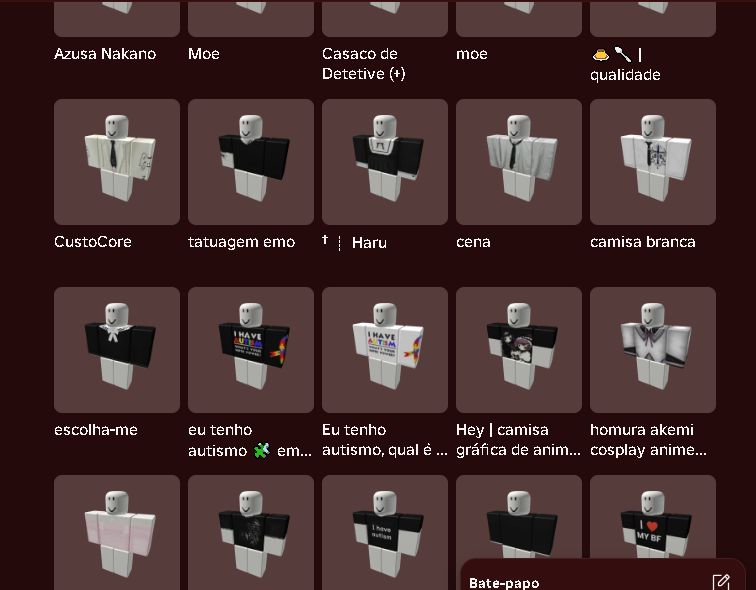 Conta de roblox com 10k de robux em skins