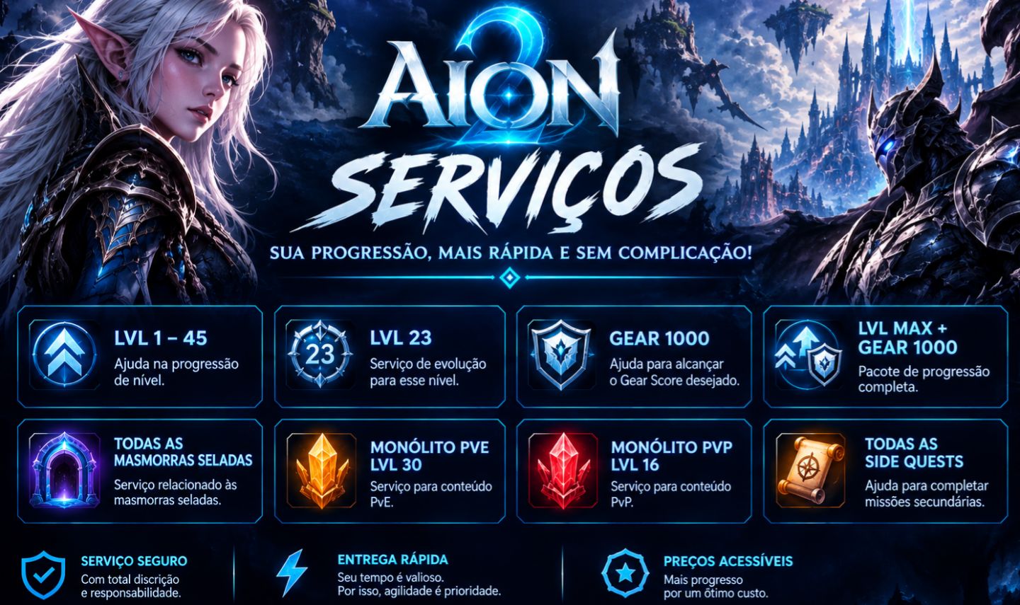 AION 2 SERVIÇOS | SERVIÇOS RÁPIDOS