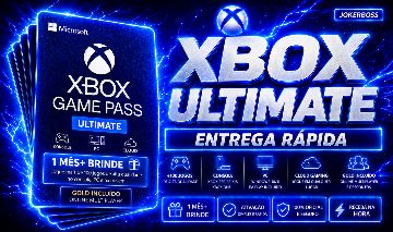 XBOX GAMEPASS ULTIMATE INDIVIDUAL 1 MES + BRINDE (XBOX, TV, CELULAR PC E XCLOUD)