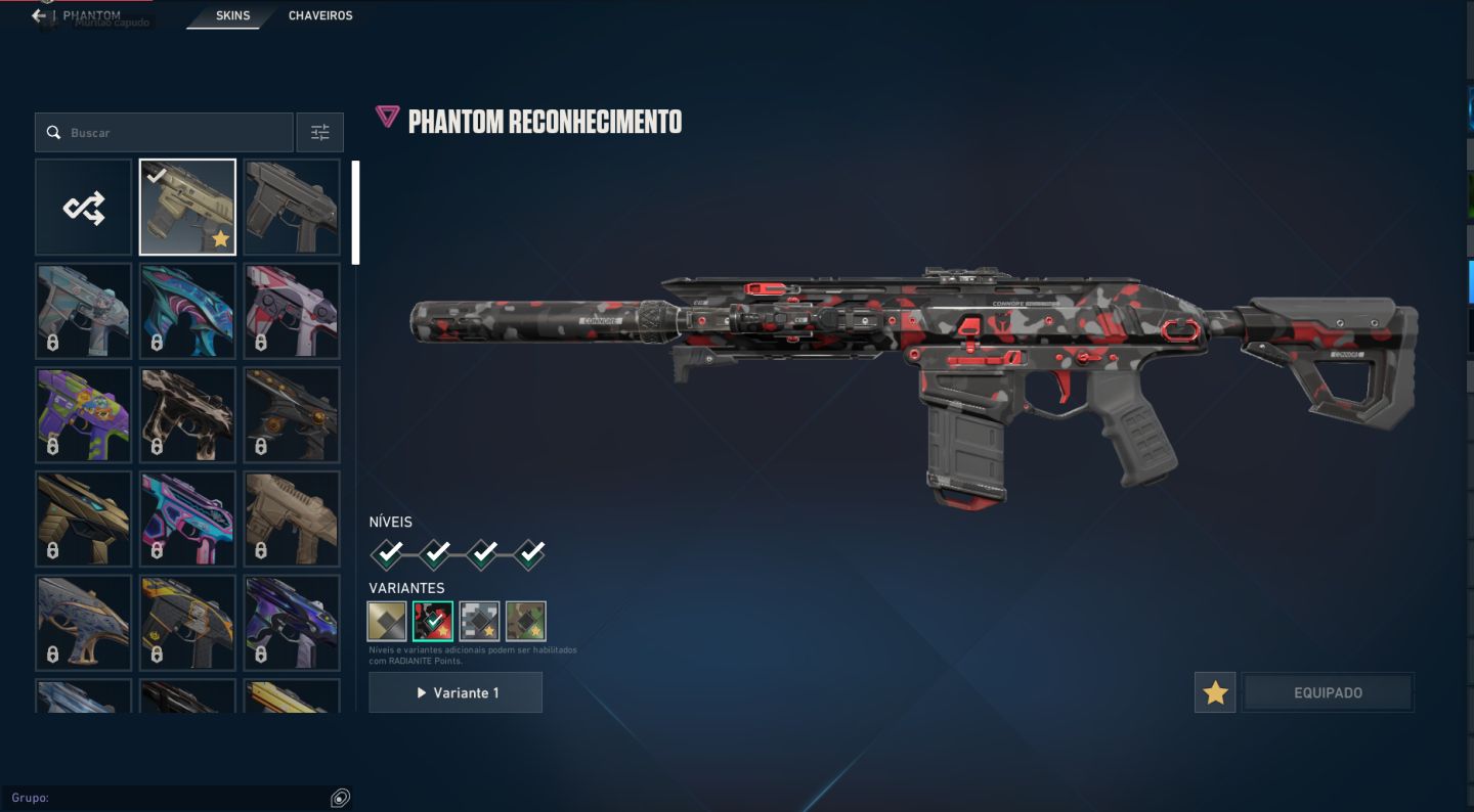 Phantom Reconhecimento, Vandal Saqueadora, Sheriff aemondir, faca, e+ uma vandal