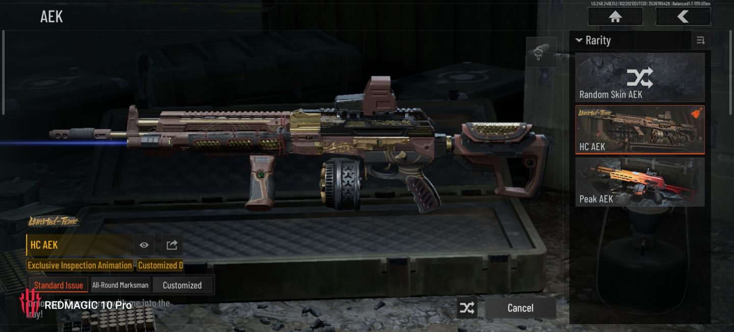 CONTA ARENA BREAKOUT MOBILE COM SKINS DE PERSONAGEM, ARMAS, T7 ETC