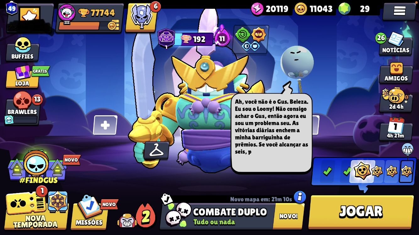 CONTA BRAWL STARS ANTIGA COM 8 ANOS DE JOGO E BASTANTE SKIN