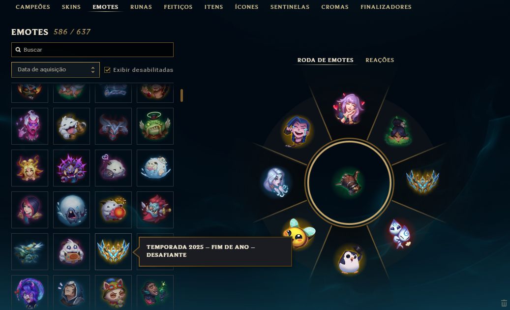 Lol Ex-desafiante 2025 | Mestre | 1653 Skins + Pax Sivir