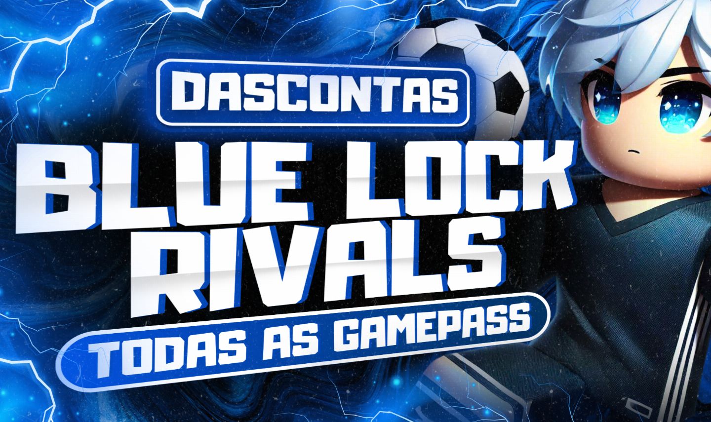BLUE LOCK RIVALS /TODAS AS GAMEPASS/ROBLOX [ENTREGA RÁPIDA] 50% OFF EM GAMEPASS