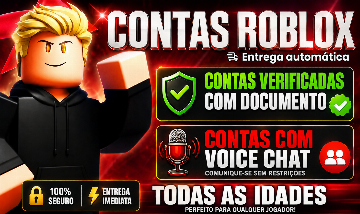 [MELHOR PREÇO] CONTA ROBLOX COM VOICECHAT // IDADE VERIFICADA ENTREGA-AUTOMÁTICA