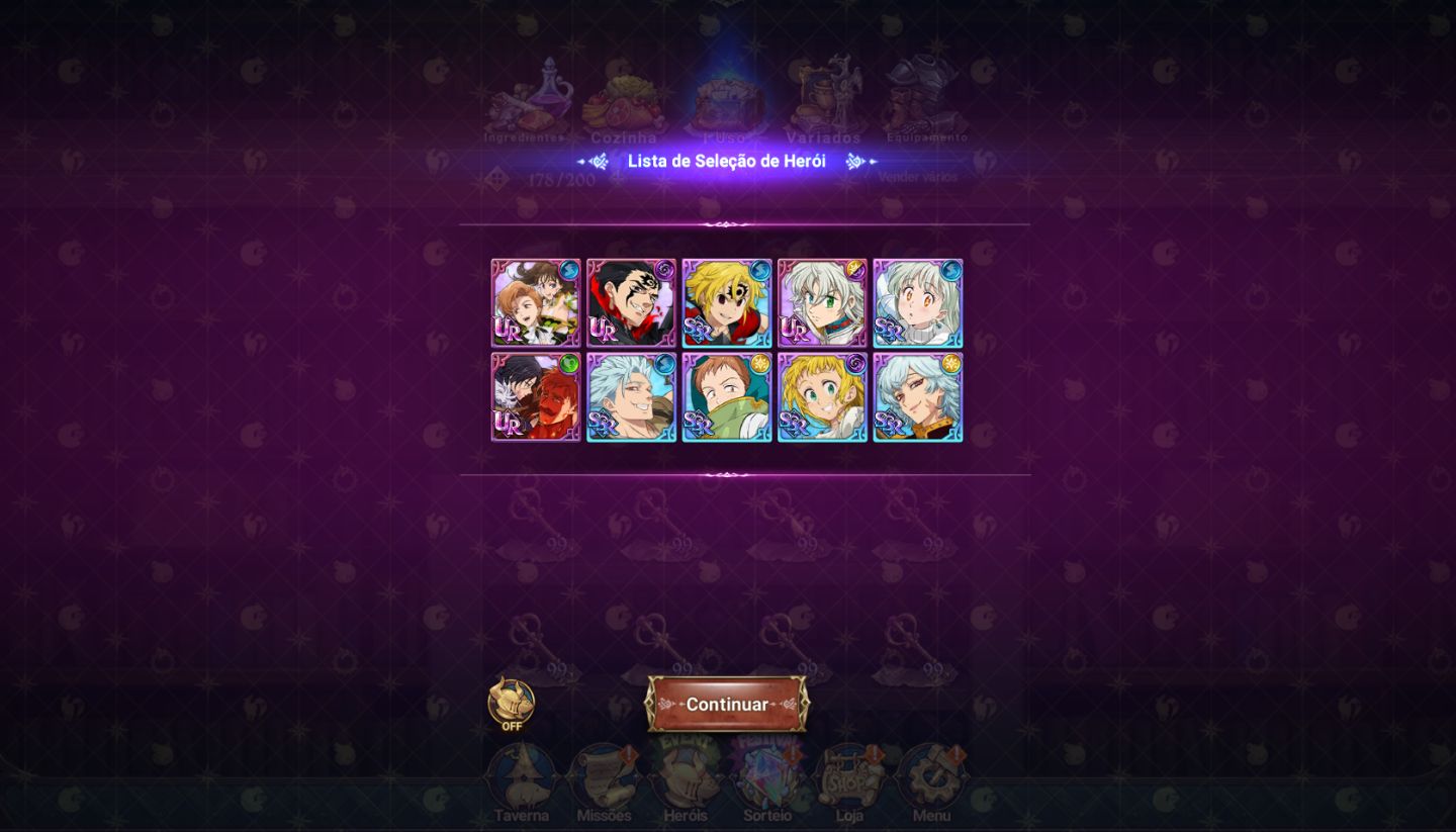 [CONTA 7DS] 6M BOX CC | 7 HERÓIS LR | ODIN (LUZ) | FESTIVAIS + COLABS (RE:ZERO