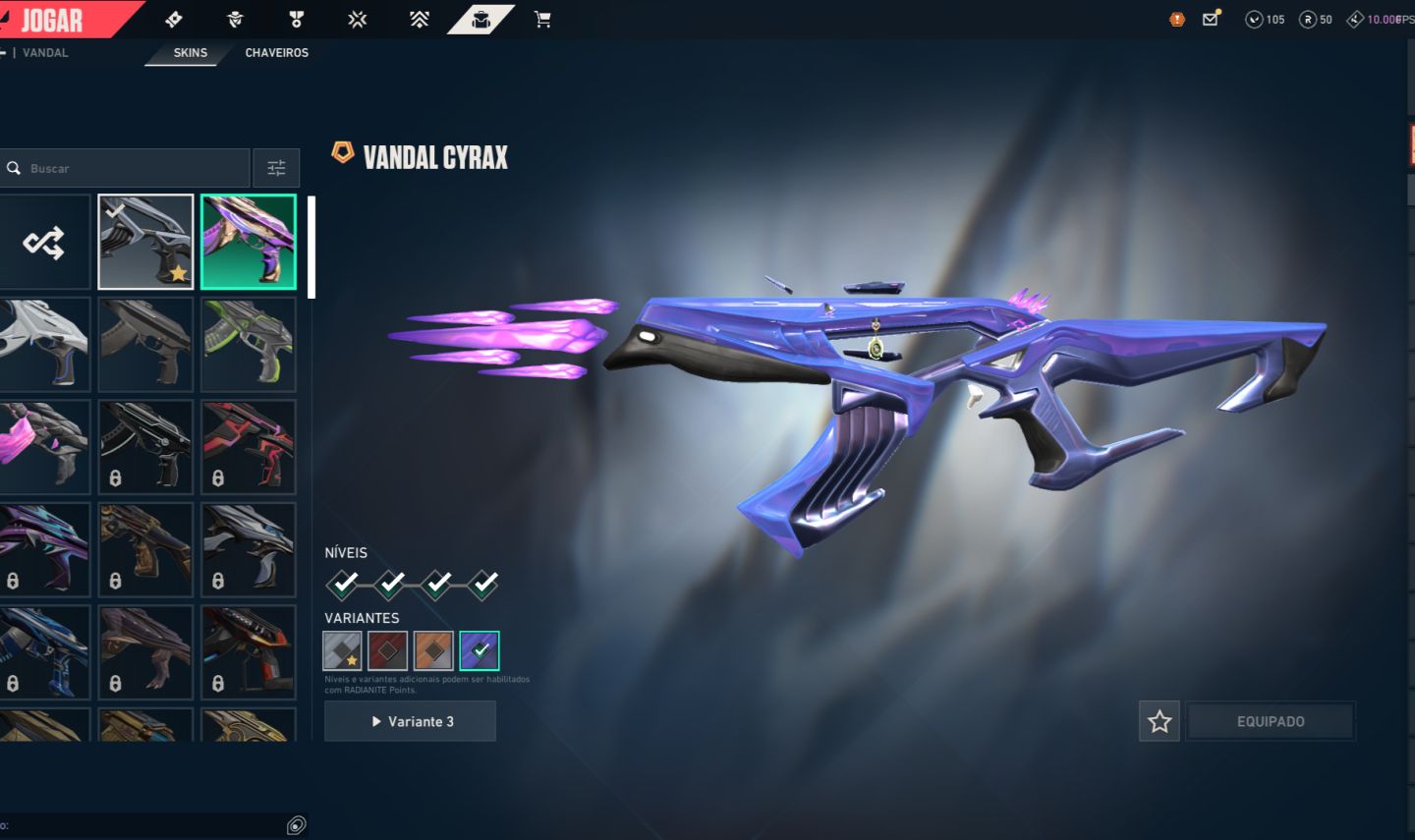 Conta valorant Nivel 138 / Dima 2 / 7 skins!