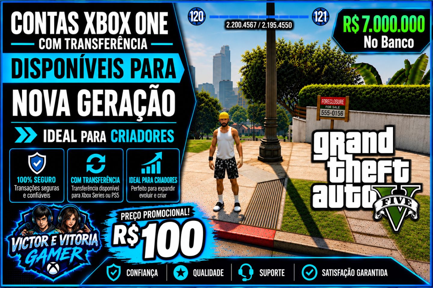 GTA V CONTAS COM 7 E 8 MILHÕES NO BANCO TRANSFERÊNCIA PARA NOVA GERAÇÃO!