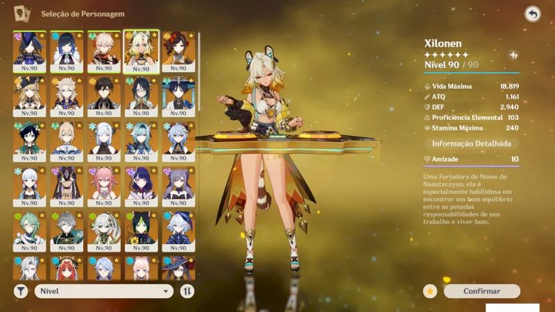 Conta Genshin Impact AR 60, com mais de +40 5 estrelas & 32 armas 5 estrelas.
