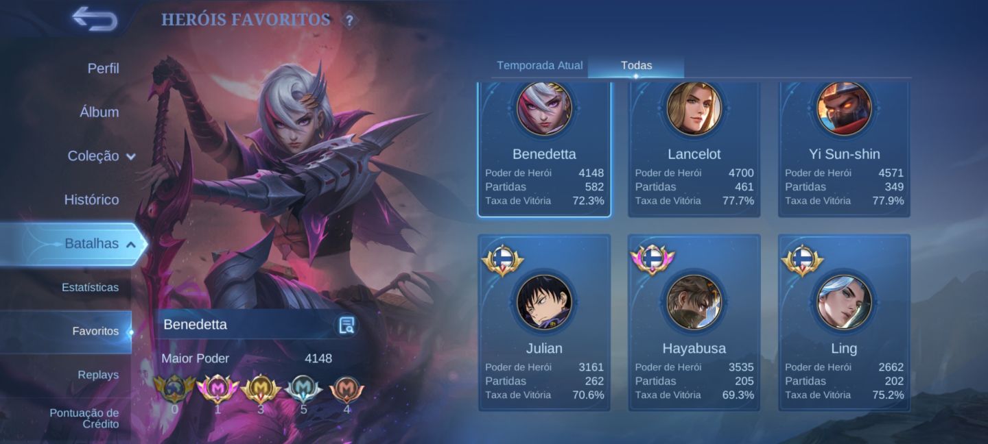 Conta - Mobile Legends