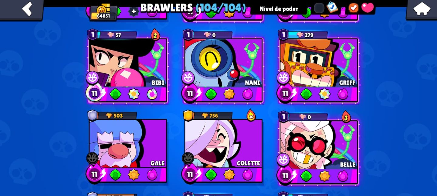 CONTA DE BRAWL STARS À VENDA! MUITOS BRAWLERS E SKINS!