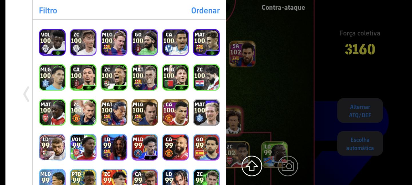Conta Efootball com Cartas Raras e Especiais!! Chama!!