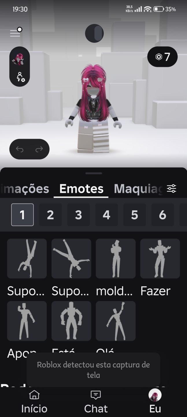 Conta Feminina Roblox