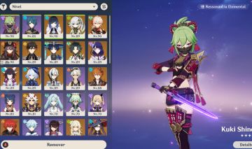 CONTA GENSHIN IMPACT AR 57 | 17 PERSONAGENS 5 | VÁRIOS LV. 90