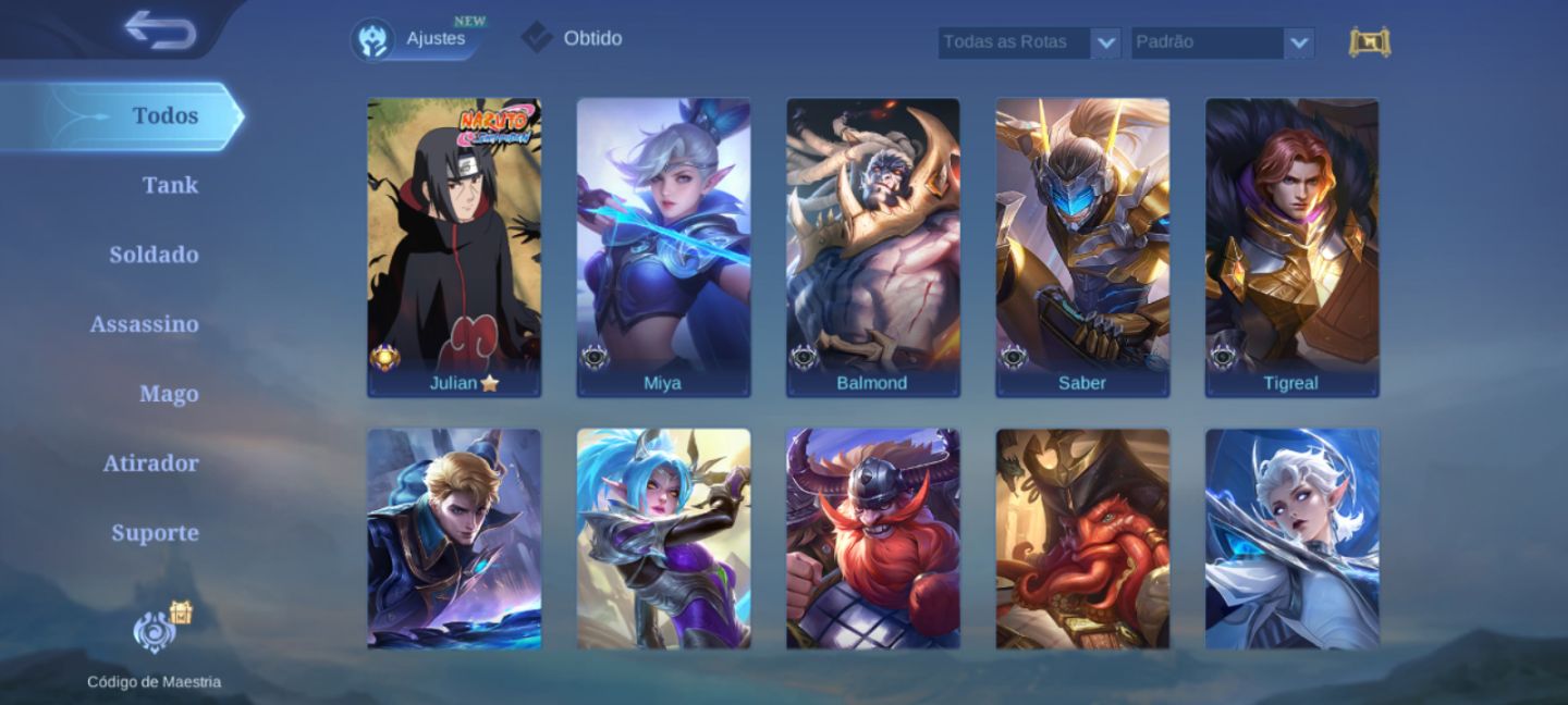 CONTA ITACHI SKIN MLBB PROMOÇÃO!!!