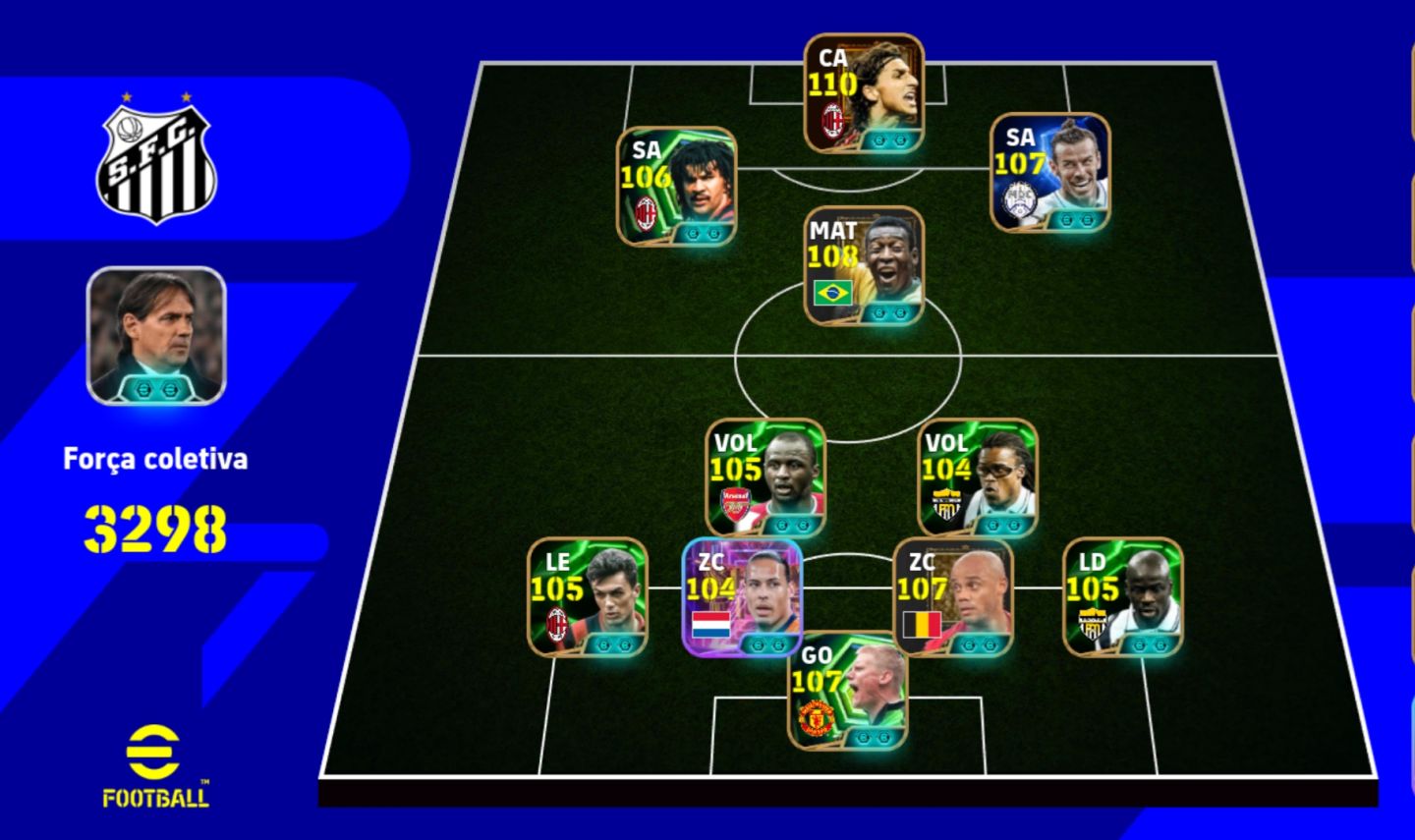 Conta de Efootball mobile com os melhores jogadores