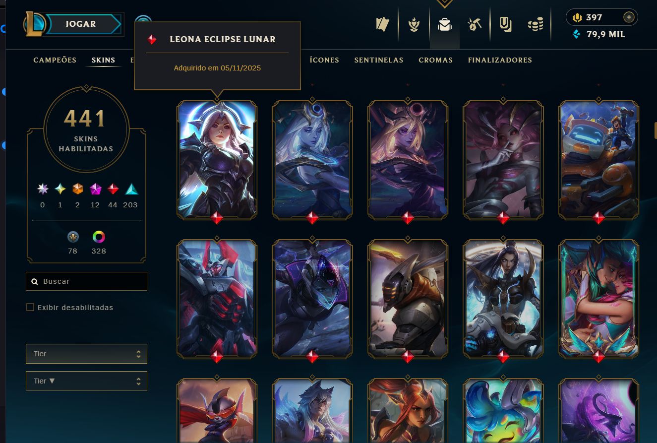 Conta LoL Nivel 700+ Com Skin JINX ARCANE e muito mais!