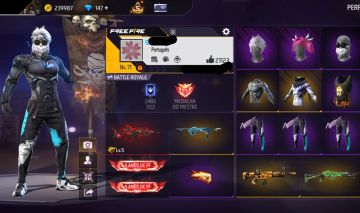 Conta de free fire gemada com angelical barbinha bandeirao punho 600+ peitorais