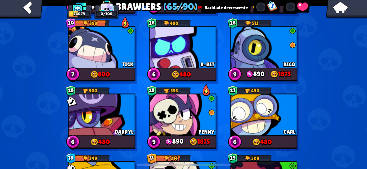 Conta Brawlstars 2018 24000 troféus