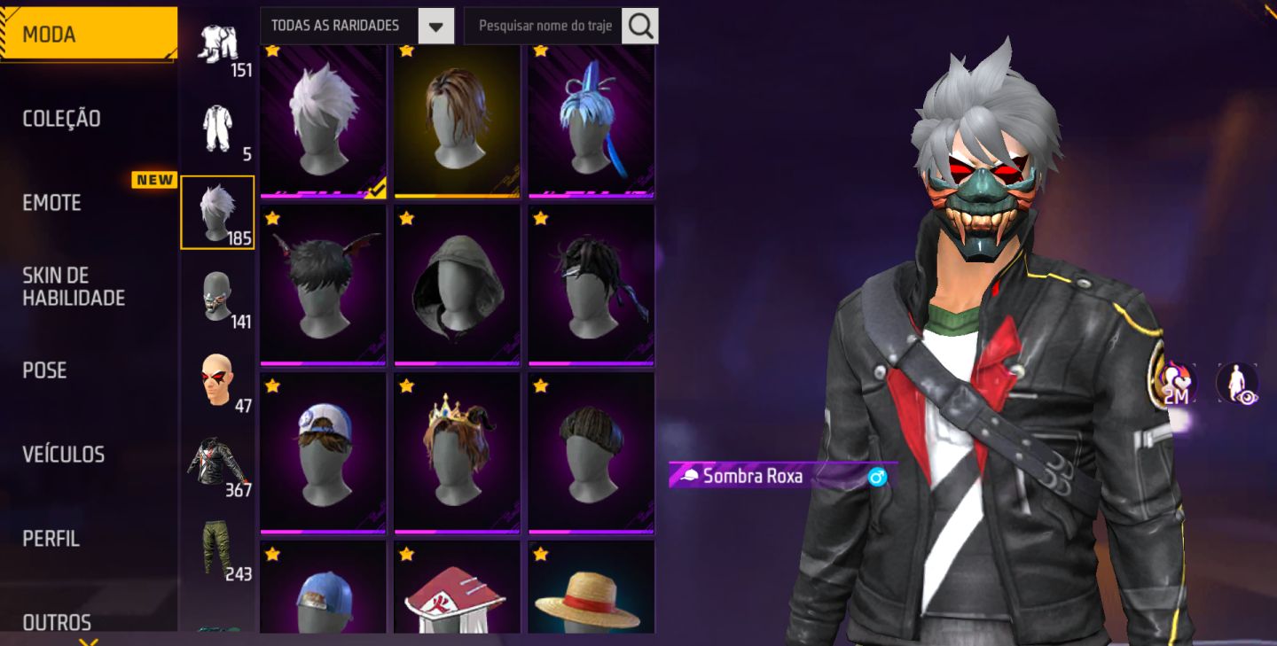 CONTA DE FREE FIRE GEMADA UMP E XM8 ATT!
