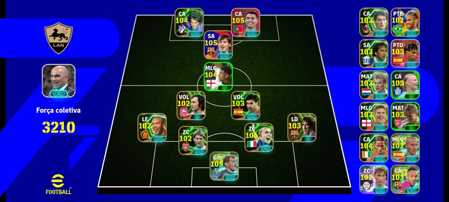 CONTA eFOOTBALL MOBILE