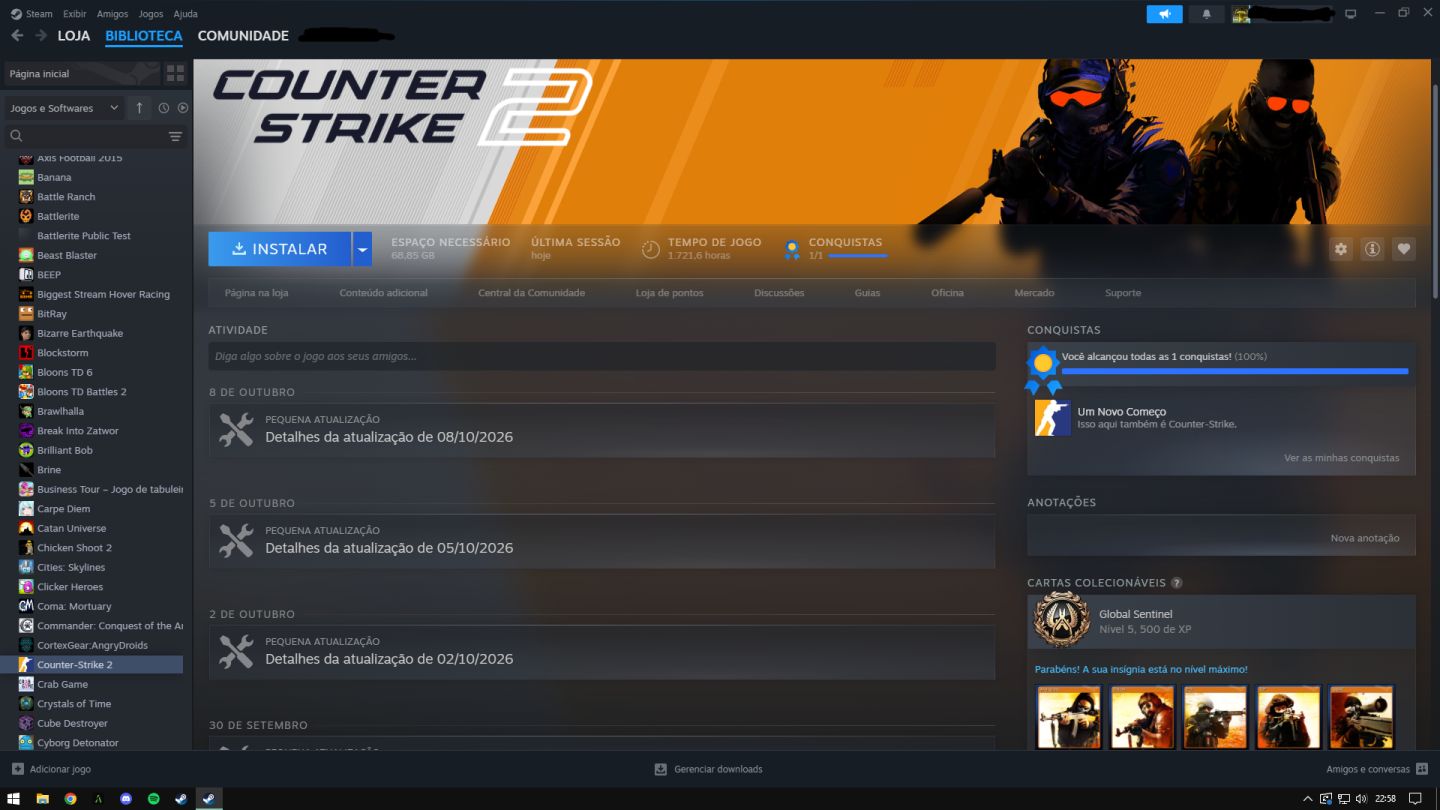 CONTA STEAM 11 ANOS NIVEL 114 COM DIVERSOS JOGOS [MELHOR PREÇO]!!