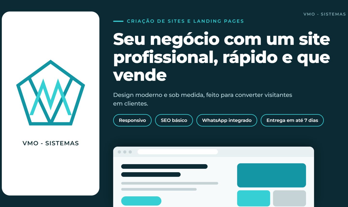 CRIAÇÃO DE SITES PROFISSIONAIS | LANDING PAGES PARA IMPULSIONAR O SEU NEGÓCIO