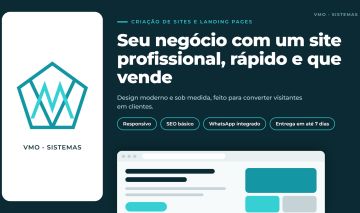 CRIAÇÃO DE SITES PROFISSIONAIS | LANDING PAGES PARA IMPULSIONAR O SEU NEGÓCIO