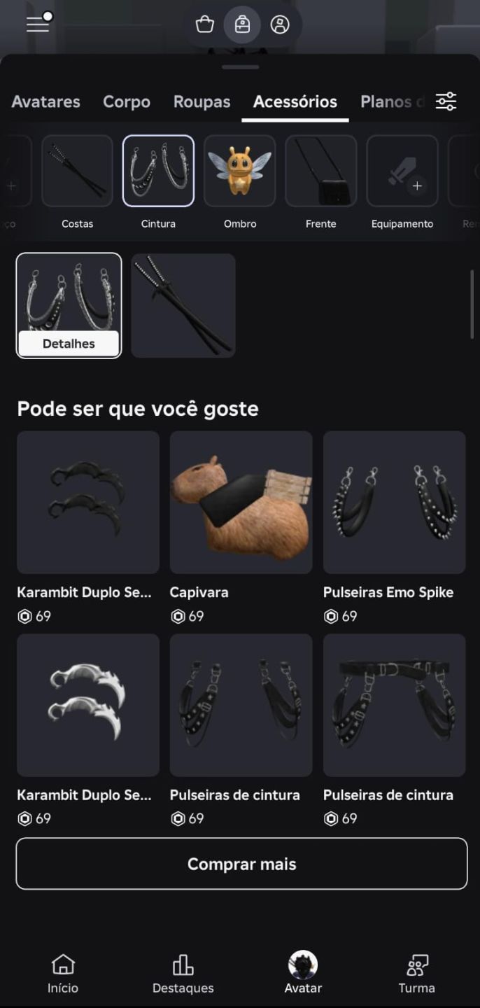 CONTA ROBLOX, COM GAMEPASS JUSTO KAISER