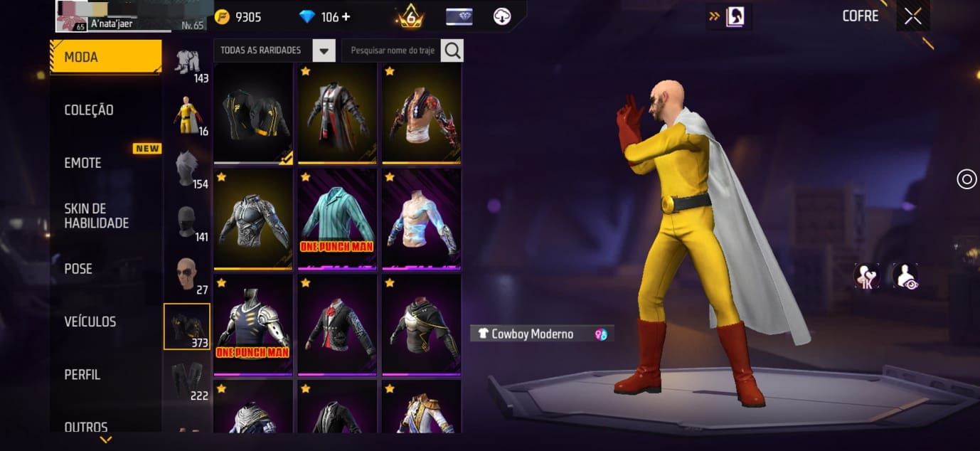 CONTA FREE FIRE GEMADA, PRIME 6, ID 8 DIGITOS RARÍSSIMA!!