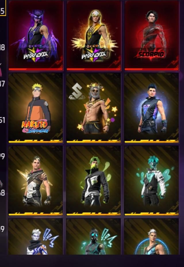 Conta Free fire (PRIME 7)