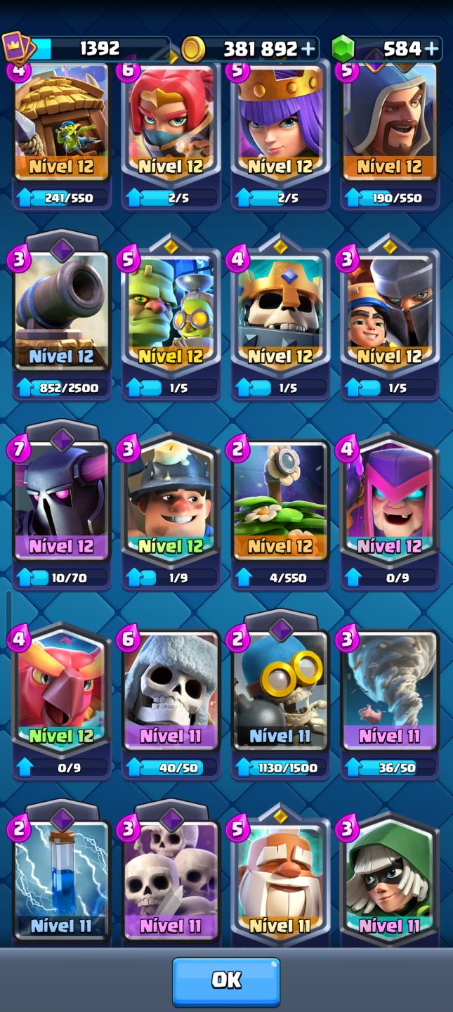 Conta Clash Royale 9K Troféus