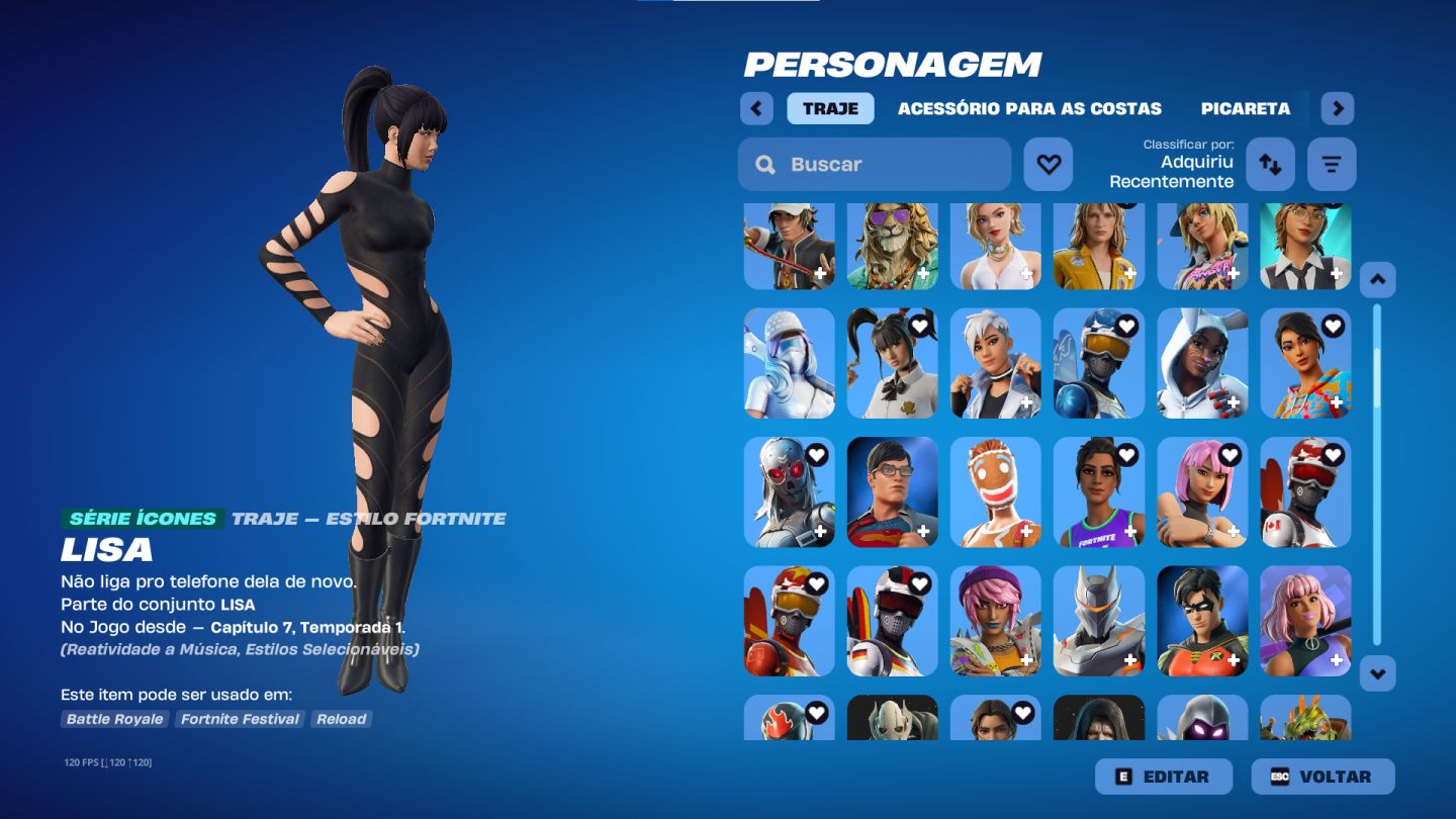 Conta fortnite tryhard com skins raras