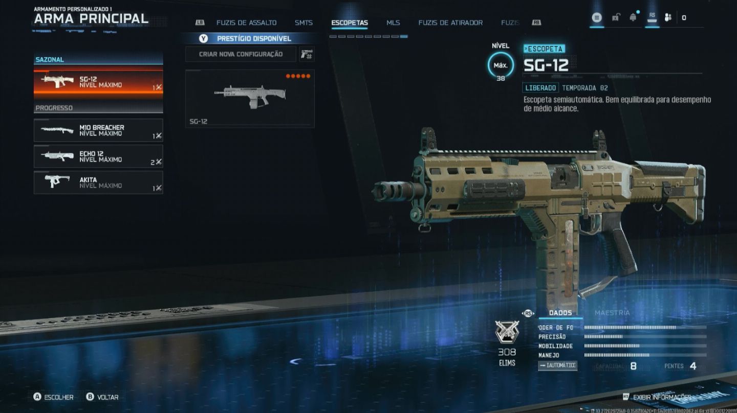 TODAS AS ARMAS UPADA + PRESTIGIO 5 - CONTAS WARZONE BO7 IMPECAVEL