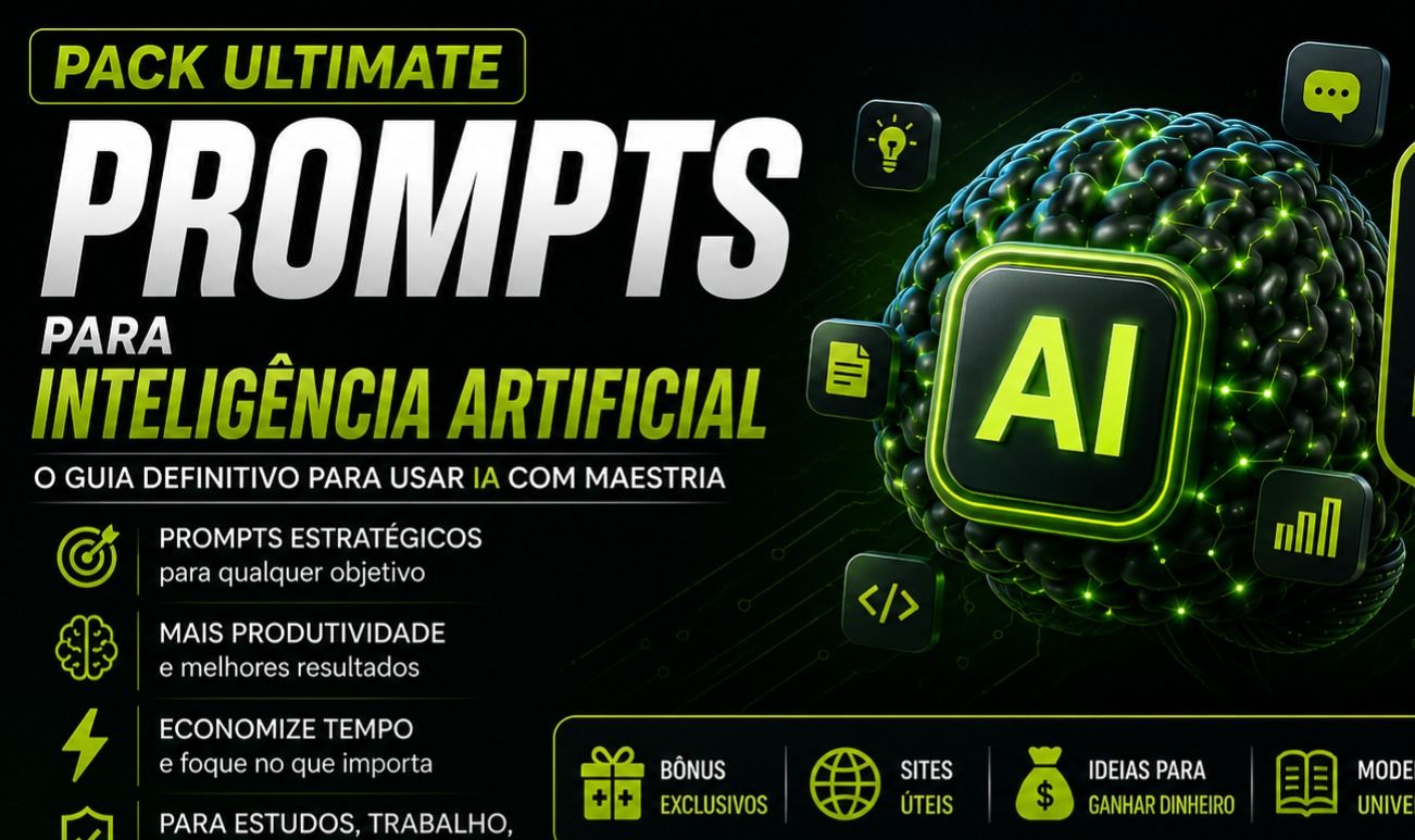 PROMPTS IA - APRENDA A USAR IA E DOMINAR OS PROMPTS - PACK EXTRA + BRINDE