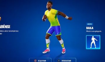 CÓDIGO DO EMOTE "BAILA" VINI JR - FORTNITE