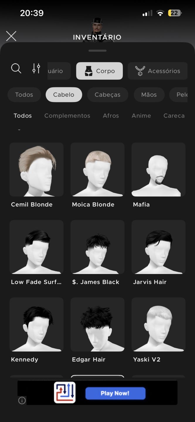 CONTA MASC IMVU AP + AGE