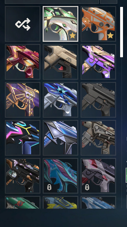 CONTA FULL SKINS - INVENTÁRIO VERMELHO/BRANCO/AZUL/ROXO - DIMA 3