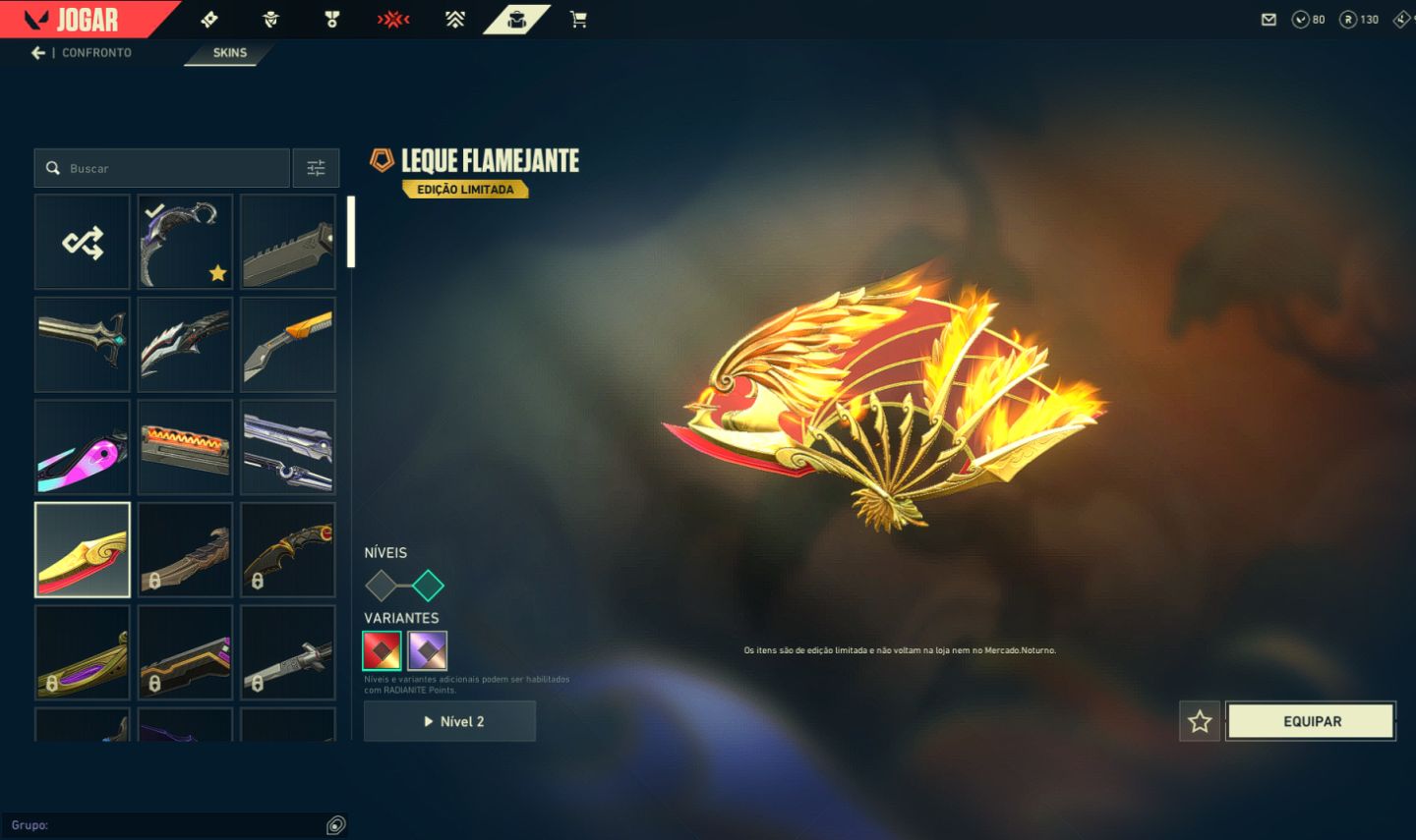 CONTA VALORANT - LEQUE FLAMEJANTE RARO! + MUITAS SKINS (FULL ACESSO) + E-MAIL!