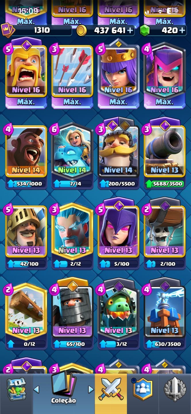 Conta de Clash Royale